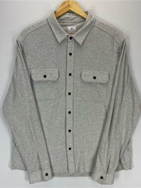 7 Diamonds Generation Soft Flannel Shirt Men’s XXL Gray Cotton Knit Casual